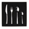 Cutlery set for 24 place settings solid handle serrated