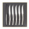 Set of 6 steak knives solid handle serrated - L 228 mm