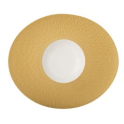 Oval gourmet plate small well - 17 cl - L 30 cm x l 26 cm