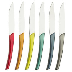 Set of 6 steak knives serrated - L 230 mm