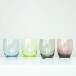 gift box of 4 multicolors tumblers 29 cl
