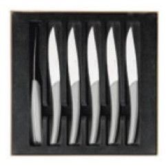 gift box of 6 steak knives serrated