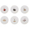 modulo degrenne pour conticini gift box of 6 round dessert plates 23 cm
