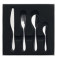 Cutlery set for 24 place settings serrated round blade