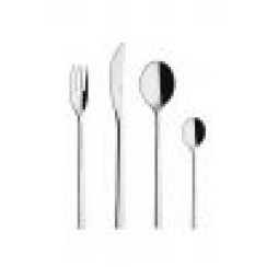 Cutlery set for 24 place settings solid handle serrated