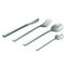 Cutlery set for 24 place settings solid handle serrated