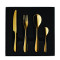 Cutlery set for 24 place settings serrated straight blade