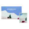 rectangular shared plate 16x12 cm decor red chalet