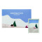 rectangular shared plate 16x12 cm decor pink chalet