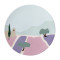 Set of 6 dessert plates 23 cm - Ø 23 cm