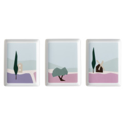 Set of 3 mini dishes 16 x 12 cm - L 16 cm x l 12 cm