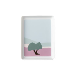 rectangular shared plate 16x12cm decor olive tree