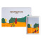 rectangular shared plate 16x12 cm decor ROAD