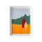 rectangular shared plate 16x12 cm decor red TREE