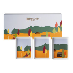 Set of 3 mini dishes 16 x 12 cm - L 16 cm x l 12 cm
