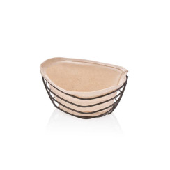 Bread Basket Oval Black 14,5 x 20,7 x 10,5 cm