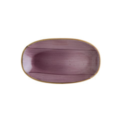 Aura Blackberry Gourmet Oval Plate 19*11 cm