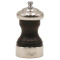 WALNUT STAINED BEECH-WOOD PEPPER MILL - 
BASE+HEAD COVERED WITH PEWTER  10