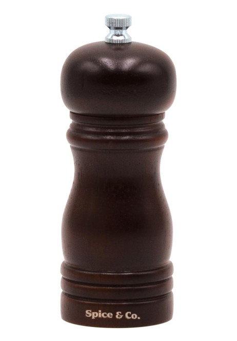 WALNUT STAINED WOODEN PEPPER & SALT MILL  13,5