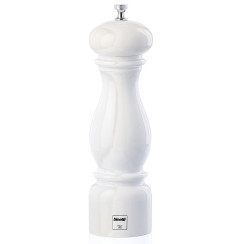 WHITE LACQUERED BEECH-WOOD PEPPER MILL 22