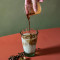 360ml Twisted Latte Glass (Black)