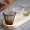 180ml Twisted Cappuccino Glass (Black)