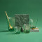 180ml Twisted Cappuccino Glass (Green)