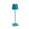 POLDINA PRO TAVOLO Ø.111x380mm. BLU 2,2W LED 185/203m.22/30K-5Vdc max1A-IP65