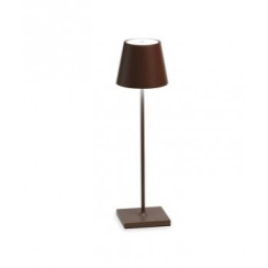POLDINA PRO TAVOLO Ø.111x380mm. CORTEN 2,2W LED 185/203m.22/30K-5Vdc max1A-IP65