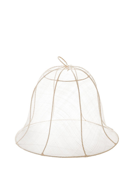 Bell food cover in abaca net d40 h30 cm