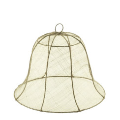 Bell food cover in abaca net d40 h30 cm
