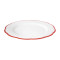 Dinner plate scalloped coloured rim / Moq 6
Ш 27,5 cm