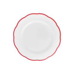 Dinner plate scalloped coloured rim / Moq 6
Ш 20,9 cm