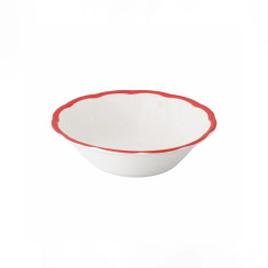 Cereal bowl scalloped coloured rim / Moq 6
Ш 16,8 cm