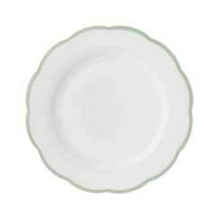 Dinner plate scalloped coloured rim / Moq 6
Ш 27,5 cm