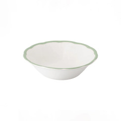 Cereal bowl scalloped coloured rim / Moq 6
Ш 16,8 cm