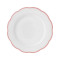 Dinner plate scalloped coloured rim / Moq 6
Ш 27,5 cm
