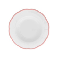 Deep plate scalloped coloured rim / Moq 6
Ш 22,8 cm