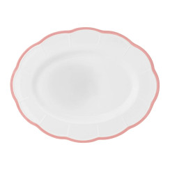 Oval platter scalloped coloured rim / Moq 2
Ш 36 cm