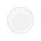 Dinner plate scalloped coloured rim / Moq 6Ш 20,9 cm