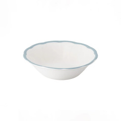 Cereal bowl scalloped coloured rim / Moq 6
Ш 16,8 cm