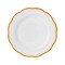 Dinner plate scalloped coloured rim / Moq 6Ш 27,5 cm