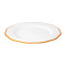 Dinner plate scalloped coloured rim / Moq 6Ш 27,5 cm