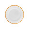 Dinner plate scalloped coloured rim / Moq 6Ш 20,9 cm