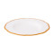 Deep plate scalloped coloured rim / Moq 6Ш 22,8 cm