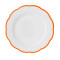 Dinner plate scalloped coloured rim / Moq 6Ш 27,5 cm -