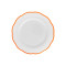 inner plate scalloped coloured rim / Moq 6Ш 20,9 cm