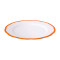 inner plate scalloped coloured rim / Moq 6Ш 20,9 cm