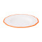Deep plate scalloped coloured rim / Moq 6Ш 22,8 cm