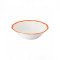 Cereal bowl scalloped coloured rim / Moq 6Ш 16,8 cm